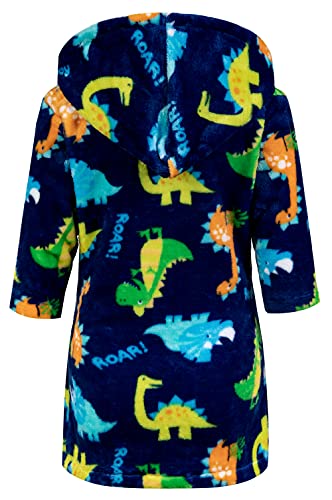 Kids Little Boys Girls Cartoon Hooded Bathrobe Toddler Robe Pajamas Sleepwear2