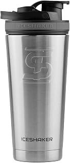 Ice Shaker Insulated Stainless Steel Shaker Bottle | 26oz, Stainles Steel| Cold for 30+ Hours |Insulated Cup with Twist-on Agitator |Odor-Free Bottle for Protein Shakes, Water, Smoothies, Cocktails
