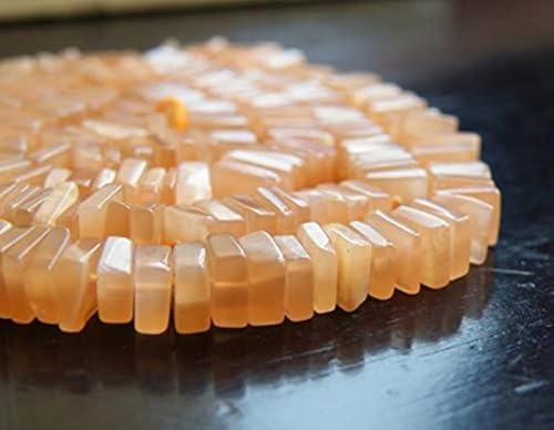 Pierre de lune pêche 6mm LKBEADS perles naturelles facettées DIY