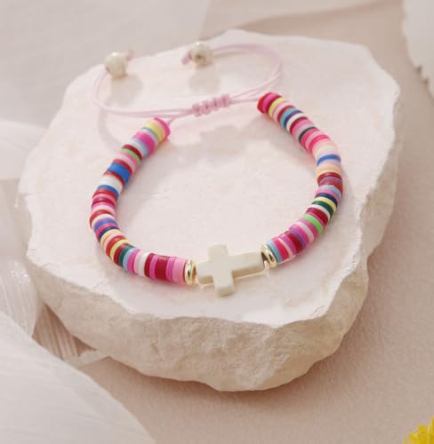 Cross Bracelet for girls,first communion baptism bless gifts for teen girls,girl bracelets for Daughter Sister Girlfriend Grandma Wife4