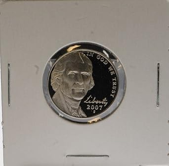 2007 S US Mint Proof U.S. Currency Nickel 5 Cent Coin