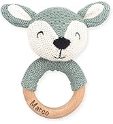 Personalisiertes Steckspiel Haus Aus Holz - Blaues Lernspielzeug