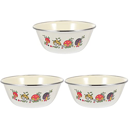 UPKOCH 6 Pcs Old- Fashioned Banha Tigelas Tigelas de Porcelana de Exportação de Suprimentos (Bege)