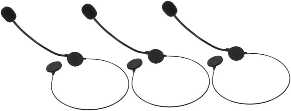 3Pcs Cosplay Headset Prop for Rock Star Costume Adjustable Microphone Toy Headphones for Party Halloween and Dress-Up