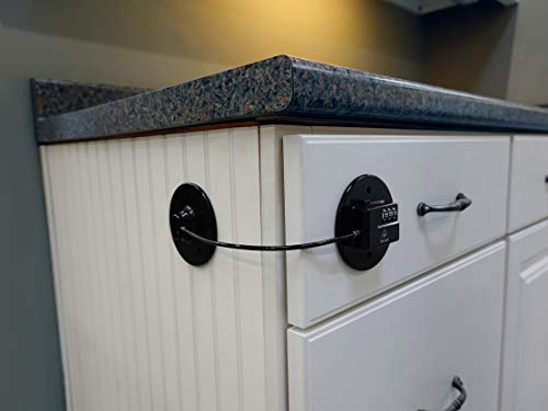 Fridge Lock, Refrigerator Lock, mini fridge lock, File Cabinet Lock, Drawer Lock, Lock for Cabinet, Child Safety lock Refrigerator Door Lock combination, fridge door lock with combination by ToolsGold