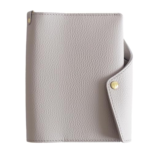 [HUKURO] 本当に使える手帳カバー vibrant A6 (冊子タイプ) 日本製 本革 抗菌 ペンホルダー レザー メンズ レディース ビジネス グレージュ フクロ