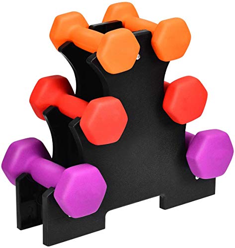 Fitvids Manubri Esagonali Rivestiti In Gomma, Coppia Da 22,7 Kg - Ghisa Con Impugnatura Antiscivolo Per Fitness E Allenamento Forza - 3