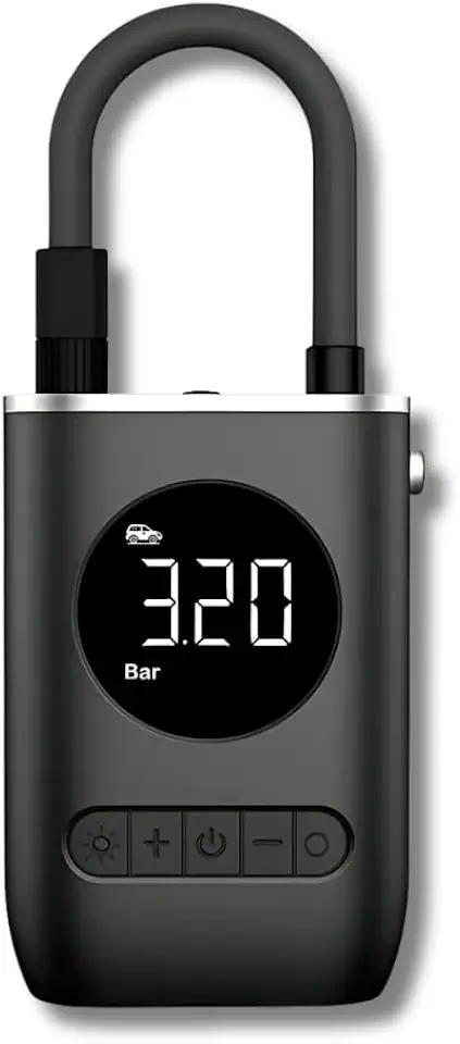 Bomba Compressor de Ar Digital 150 PSI Sem Fio com Display LCD e Lanterna – Inflador Portátil para Carros, Motos, Bicicletas, Bolas e Infláveis Linha Premium