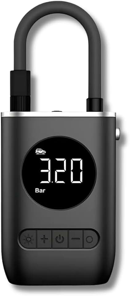 Bomba Compressor de Ar Digital 150 PSI Sem Fio com Display LCD e Lanterna – Inflador Portátil para Carros, Motos, Bicicletas, Bolas e Infláveis Linha Premium