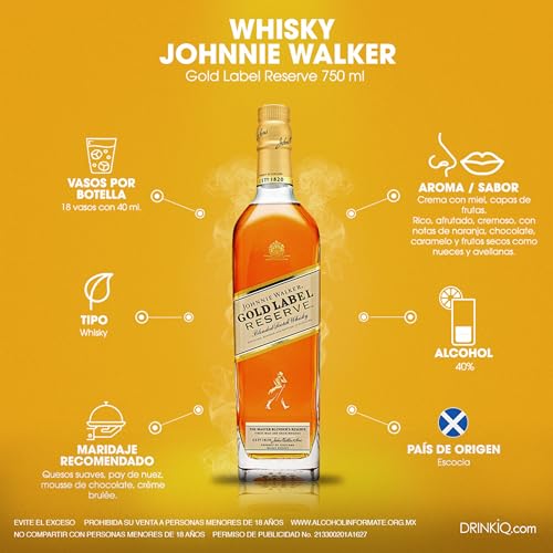 Whisky Johnnie Walker Gold Label Reserve, 750ml glide