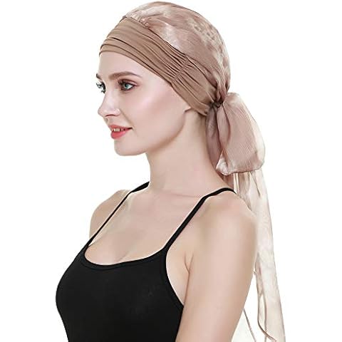 FocusCare Easy Wear para Mujer Cancer Chemo Gorros Bufandas Gorros Elastic Beanie Cover
