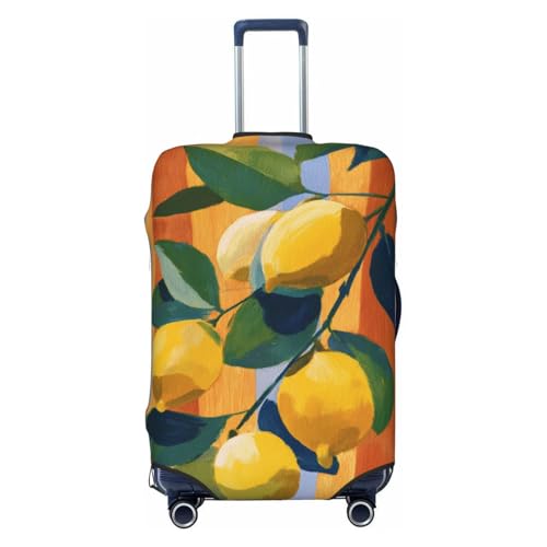 Lemons On A Branch Elastic Travel Luggage Covers Dustproof Scratch-Resistant Suitcase Protector Fit 22-24 Inch