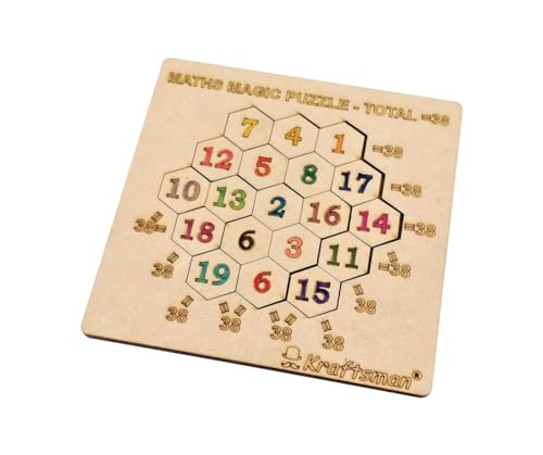 Image of Braintastic Wooden Assorted Jigsaw Puzzle, Pack of 16(2 Each of 8 Different Puzzles), Birthday Return Gifts, Party Pack, Return Favors for Kids-4+ yrs(12 Colors per Puzzle)