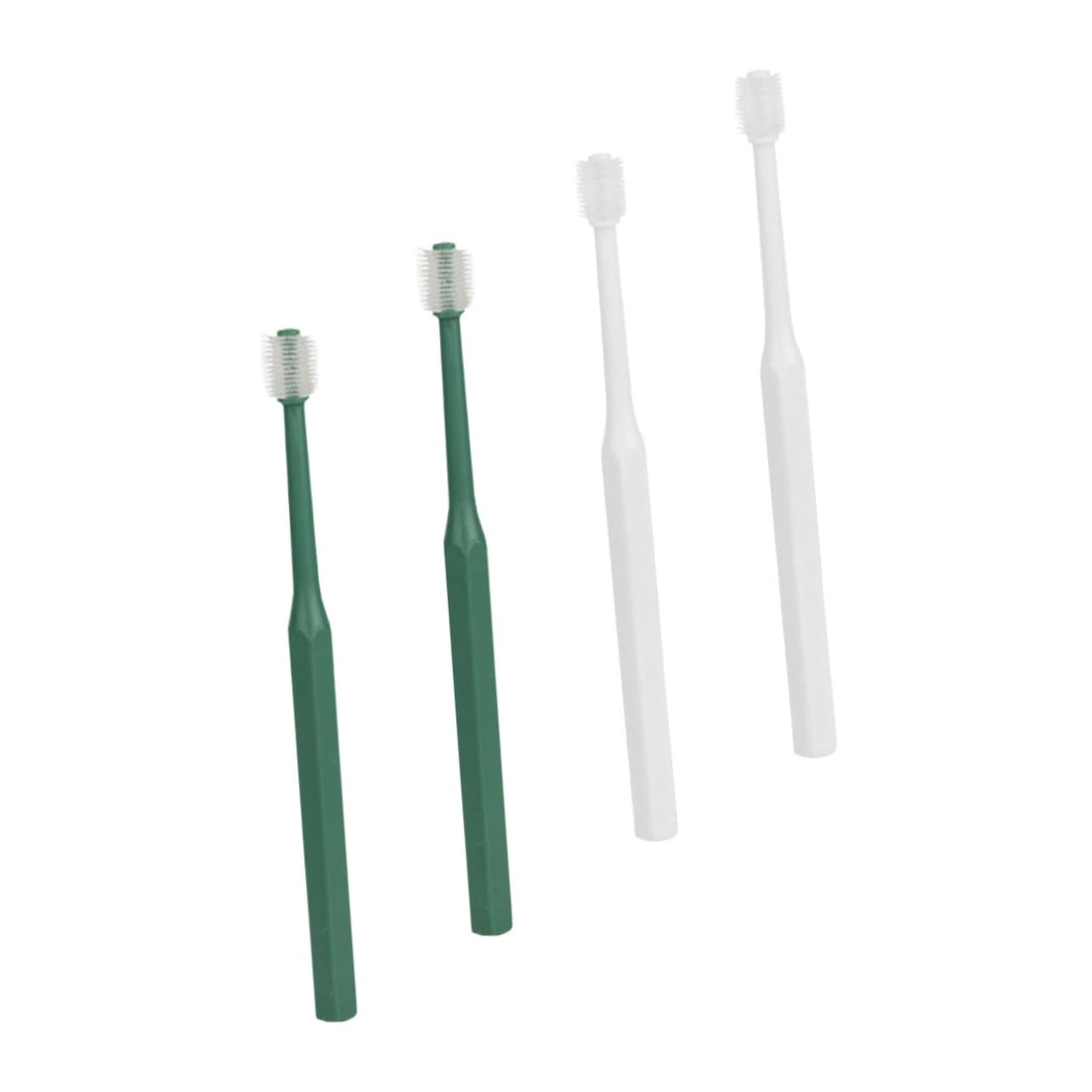 FOMIYES 2 Set Di Spazzolini Da Denti Per Animali Domestici Morbidi Per Gattini Cani Pulizia Dei Denti Manico in Plastica A 360 Gradi 4 Pezzi*2