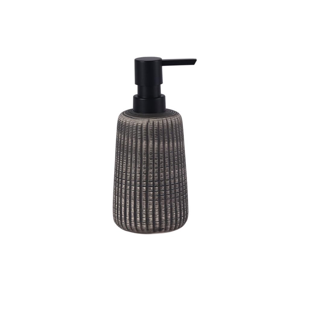 Seifenspender Retro Kreatives Design Keramik Flüssigseifenspender Mousse Flasche Schaumflasche Lotionspender Sub-bottle Seifenspender für Badezimmer (B)