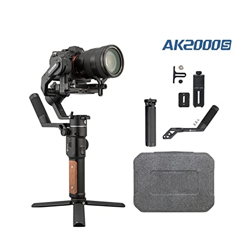 Image of Camera stabilizer AK2000S AK2000C DSLR Professional Camera Stabilizer Handheld Video Gimbal Fit for DSLR Mirrorless Camera for Outdoor Video Recording (Color : AK2000s Advance Kit) (Ak2000s Standar