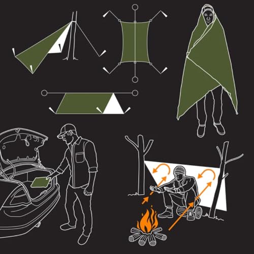 The Pathfinder School All Purpose Emergency Survival Blanket (OD Green) - Image 4