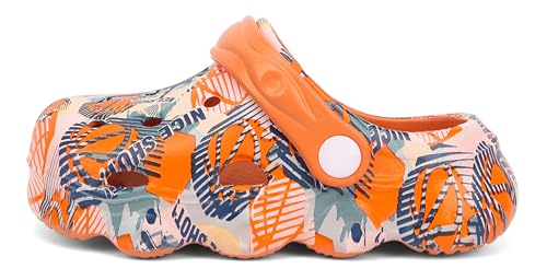 Image of INMINPIN Kids Cute Clogs Cartoon Garden Shoes Boys Girls Slides Slippers Indoor Outdoor Children Water Shower Beach Pool Sandals