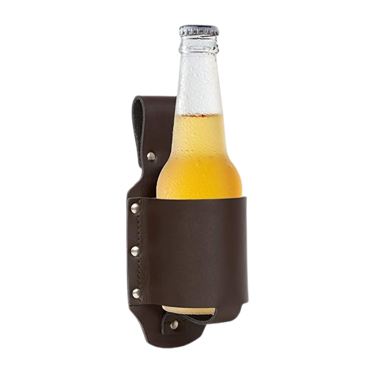 Lagnlnaoy 1Pc Holster Portable Bottle Waist Beer Belt Bag Handy Wine Bottles Beverage Can Holder