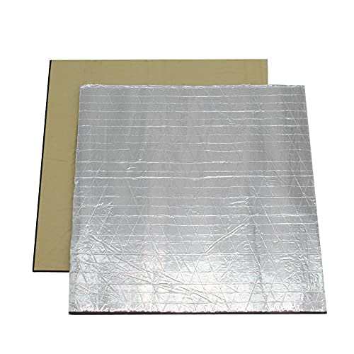 Zeberoxyz 2pcs 3D Printer Platform Heated Bed Insulation Lightweight Foam Foil 11.8x11.8x0.4inch Waterproof Thermal Insu