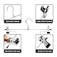 Hosenaufhänger,GUANJUNE 10er-Pack Rockaufhänger mit Verstellbaren Rutschfesten Clips Hosenaufhänger,Platzsparende Metallaufhänger für Mantel Kleidungsstück Jeans,30cm Lange Kleiderbügel(10er Pack)