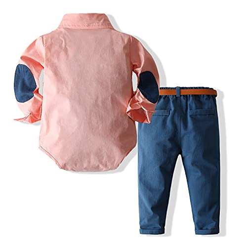 Kimocat Baby Boys Clothes Sets Long Sleeve and Pants Gentleman Outfit Suits2