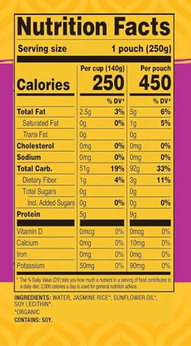 Image of Tasty Bite Jasmine Rice, Microwaveable Cooked Rice, 8.8 Ounce (Pack of 12)