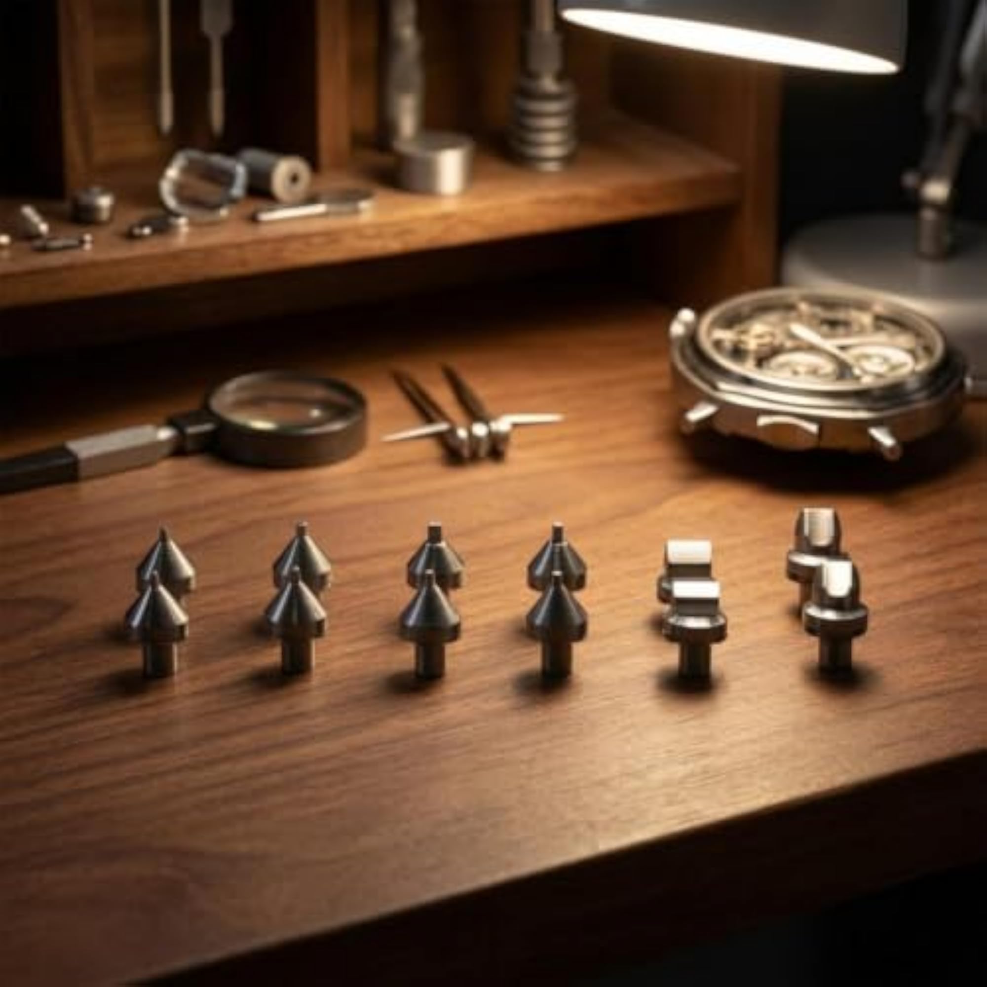 12 Pieces Steel Watch Case Opener Bit Set