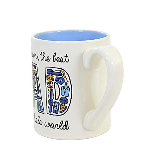 Taza Enesco Simply Mud Dad 14 oz Multicolor miniatura 3