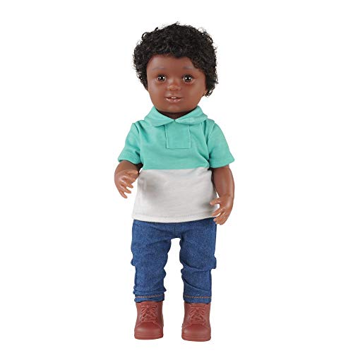 Muñeco de vinilo afroamericano 13" con articulaciones miniatura 1