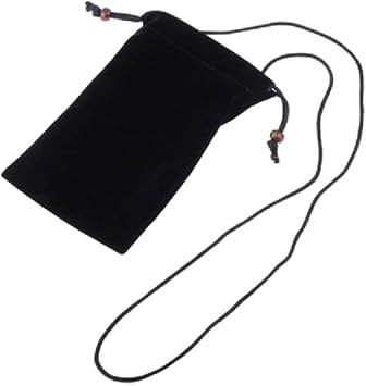 Case Cover with Chain and Loop Closure Soft Cloth Flannel Carry Bag for UNIWA XP28 2022 - Black