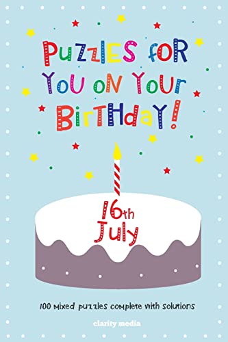 Puzzles for you on your Birthday - 16th July