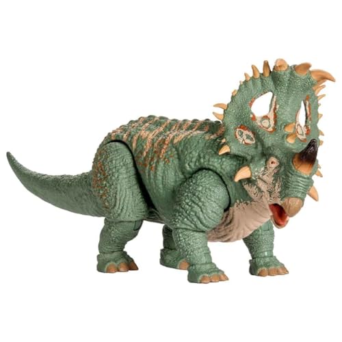 Mattel Jurassic World Hammond Collection Sinoceratops große Actionfigur mit komplexen Bewegungspunkten beweglicher Schwanz JKG88 [Mehrfarbig]