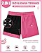 Century Star Boys Swim Trunks with Boxer Brief Liner Boys Swimwear Quick Dry Bathing Suit Toddler Swim Trunks Hot Pink 5-6 Years