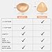 Double-Sided Sticky Bra Inserts - Invisible Lift Adhesive Bra Pads - Deimi Push Up Pads - Reusable & Washable Breast Pads (Demi Beige, Large)