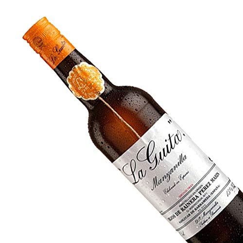 Vino Manzanilla la Guita de 75 cl - D.O. Manzanilla Sanlucar de Barrameda - Bodegas Grupo Estevez (Pack de 6 botellas)