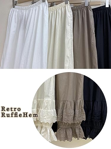 Vintage Lace Pettipants Slips Embroidery Flower Womens Lightweight Cotton Linen Bloomer Shorts Lounge Short Pants4