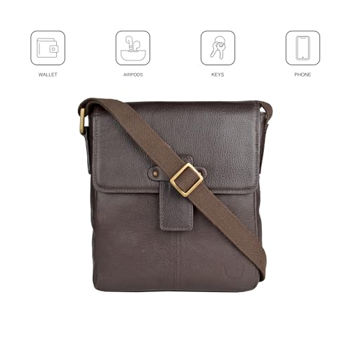 Image of Hidesign Leather Messenger Bag