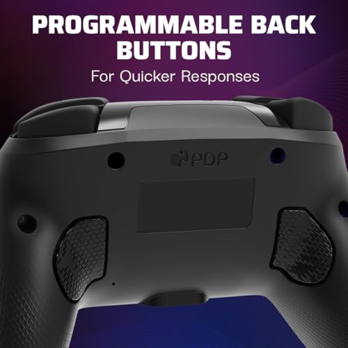 PDP Gaming Afterglow Wave Wireless Nintendo Switch Pro Controller - Officially Licensed, Nintendo Switch 2, Switch Lite/OLED, RGB LED Customization, App Controls, Rechargeable Battery Power - Black - Image 5