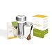 Produktbild Keolia Joghurtbereiter ohne Strom, Joghurt Starter-Set aus Edelstahlbehälter, Einmachglas, Thermometer, Bambuslöffel + Book Rezeptbuch