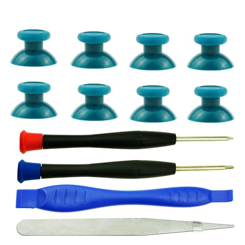 Image of 8PCS Replacement Thumbsticks for Xbox One S X, Analog Joysticks Repair Kit for Xbox One Series S X, for Xbox Elite Core 1 2 Controller(Dear Blue)