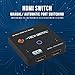 J-Tech Digital 8K HDMI 2.1 Mini Switch 2 in 1 Out 48Gbps 8K 60Hz 4K 120Hz HDR / HDR10 HDMI Switcher for Xbox PS5 BluRay with Auto Switch [JTECH-8KSW21]