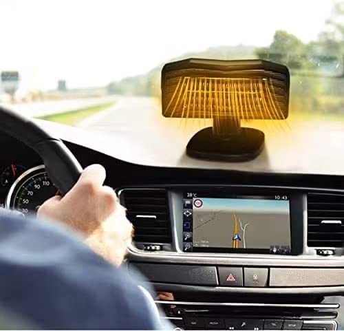 Miniatura 9 de Calentador de automóvil 2024, ventilador portátil, 12 V, 150 W, calentamiento rápido, descongelador, descongelador, calentador y enfriador 2 en 1,
