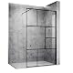 Glas-Duschwand Sonni 120 x 200 cm Walk In Schwarz Design
