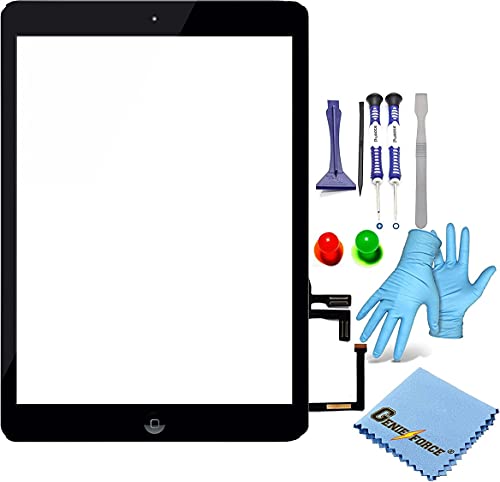 Écran tactile iPad 5 noir numériseur 821-1894-A avec bouton home et kit de réparation
