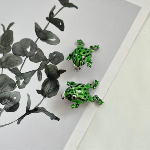 Frog Earrings for Women Christmas Stocking Stuffers Frog Shaped Stud Earrings Funny Cute 3D Animal Earring Halloween Costume Outfits Jewelry Gifts4