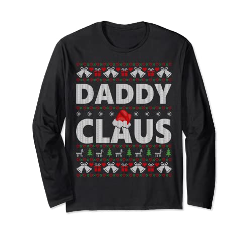 Daddy Claus Family Matching Ugly Christmas - Suéter Manga Larga
