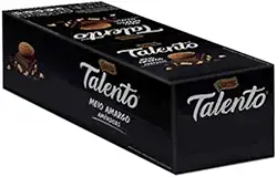 Chocolate Amargo Mini Talento Preto Amêndoas 25g C/15un - Garoto