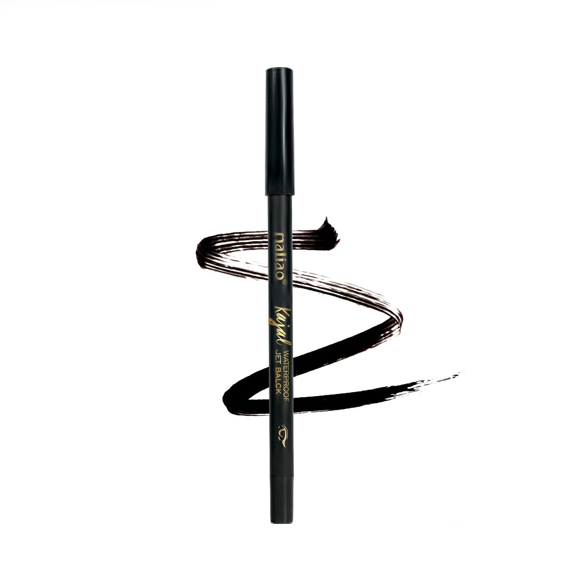 Maliao Waterproof Jet Black Kajal | Smudge-Proof | Creamy & Smooth Application | Long-Lasting Formula | Intense Bold Color | Ideal for Sensitive Eyes,1.2g-image-30