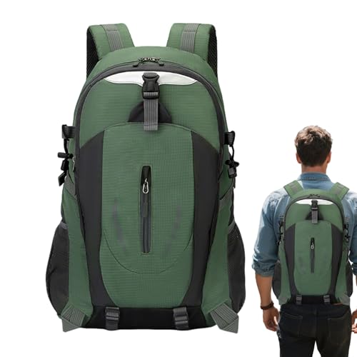 SVCEQZE Mochila Senderismo Hombre | Mochila Trekking Exterior 40L Equipaje | Equipo Impermeable Reflectante para Montañismo Senderismo Escalada Ciclismo